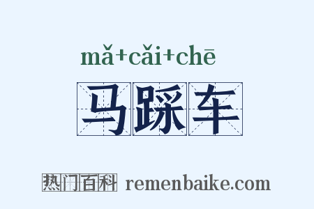 马踩车是什么意思的图片